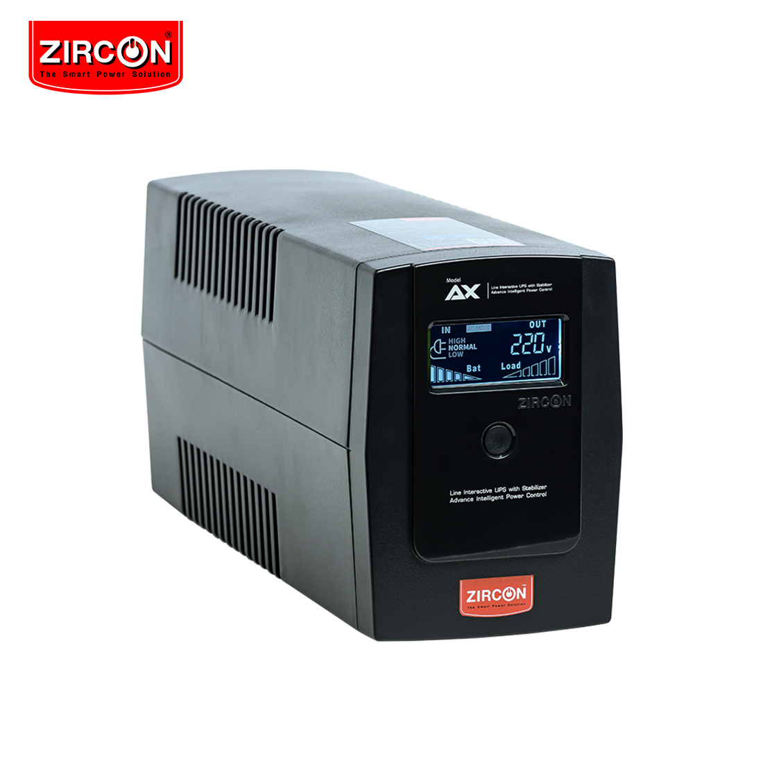เครื่องสำรองไฟ Zircon Line Interactive UPS/ A.X/ 1000VA/550W/ Digital Display (Tower type)